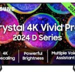 Samsung 108 cm (43 inches) D Series Crystal 4K Vivid Pro Ultra HD Smart LED TV UA43DUE77AKLXL (Black)